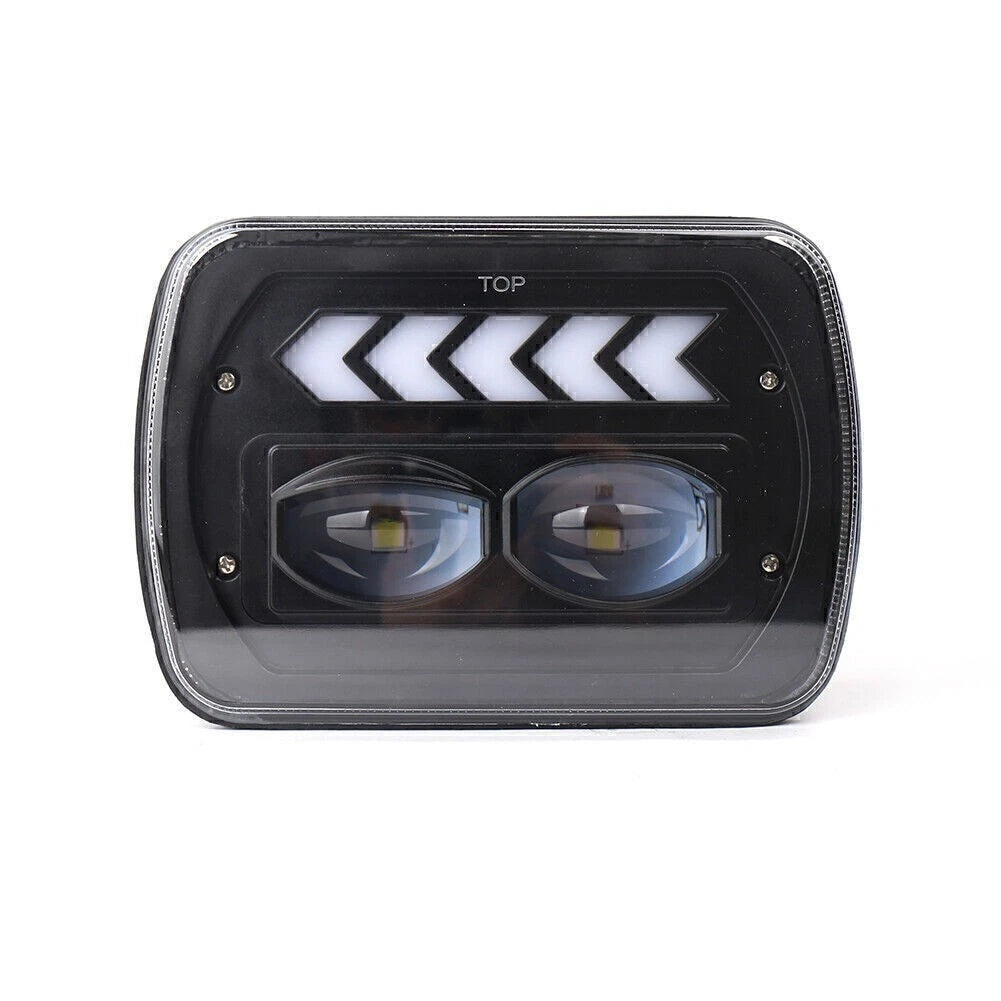 2X 5"x7" LED Square Headlight Spot High Low Beam for Jeep Wrangler