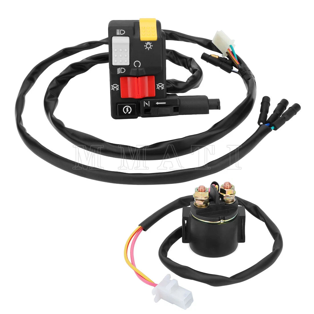 Handlebar Kill Switch & Starter Relay for Honda FourTrax 300 TRX300 FW (1996–2000)