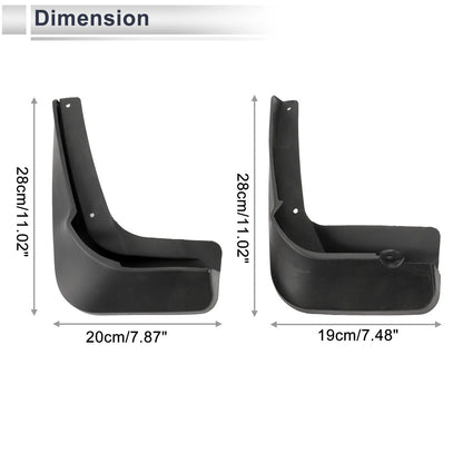 Set of 2 Mud Flaps Splash Guards for Audi A4 (2013–2017)