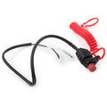 Outboard Engine Kill Stop Switch with Safety Tether Lanyard Universal