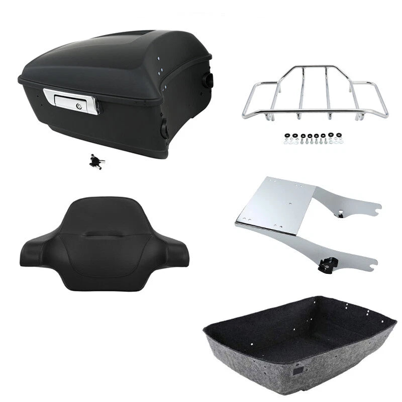 Matte Trunk Backrest Pad for Harley Street Glide (1997–2008)