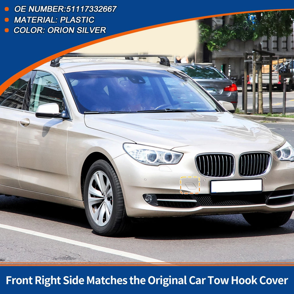 Front Right Tow Hook Cover Replacement for BMW 535i (2011–2016)