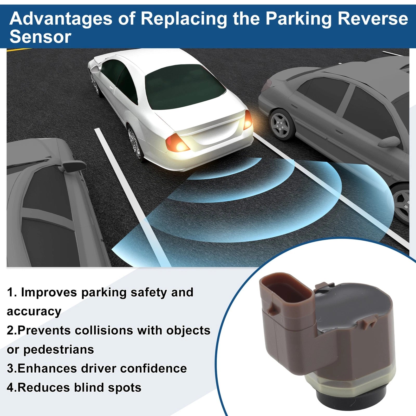 Reverse Backup Parking Sensor No.66209231281 for BMW 528i (2008–2016)