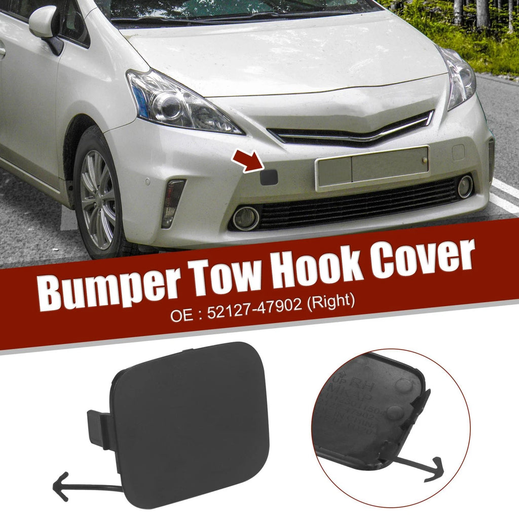 Front Right Bumper Tow Hook Cover Replacement for Toyota Prius V (2012–2014)