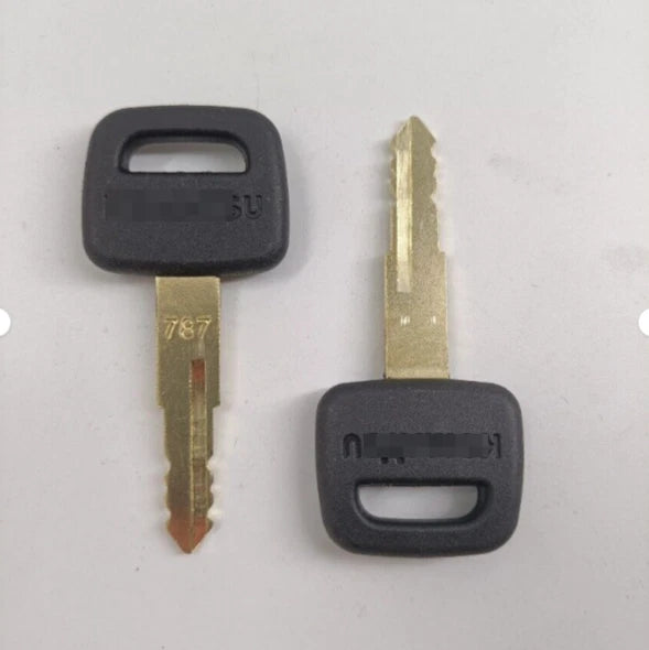 2PC Ignition Key for Komatsu 787 Excavator Dozer Loader