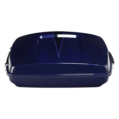 Razor Trunk for Harley Touring Electra Glide (2014–2025) Zephyr Blue/Black Sunglo