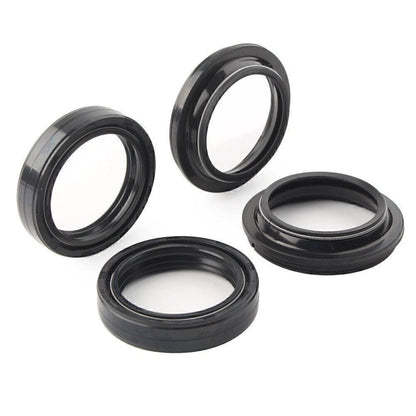Set of 4 Motorcycle Fork Oil Seal Dust Seal Kit 43X52.9-9.5/10.5