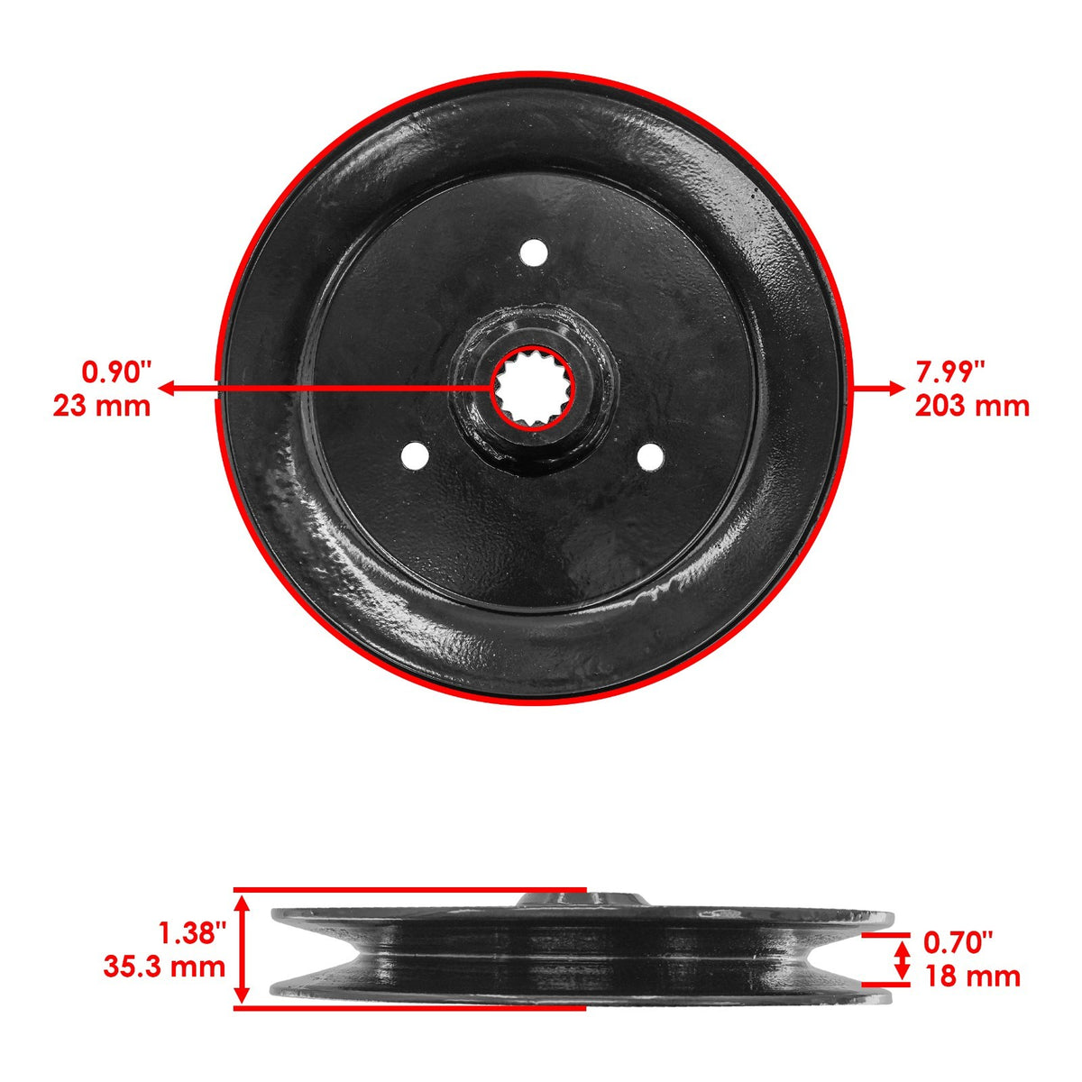 Deck Spindle Shaft Pulley Blade for Exmark Lazer Z E LZE270 LZE730 (60")