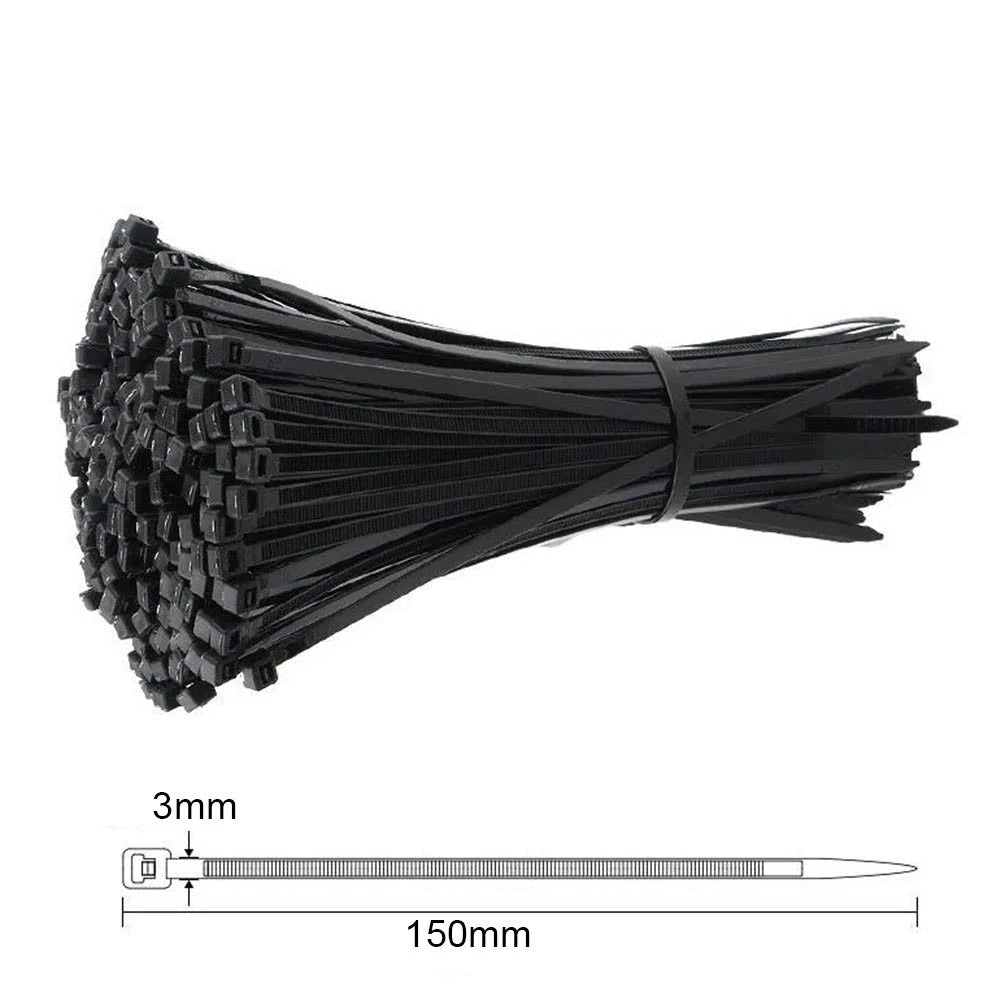100 Self Locking Nylon Cable Zip Ties for Organizing Cables