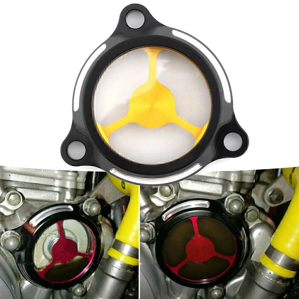 Engine Oil Filter Cover for Suzuki DRZ400 (2000–2023) Yellow