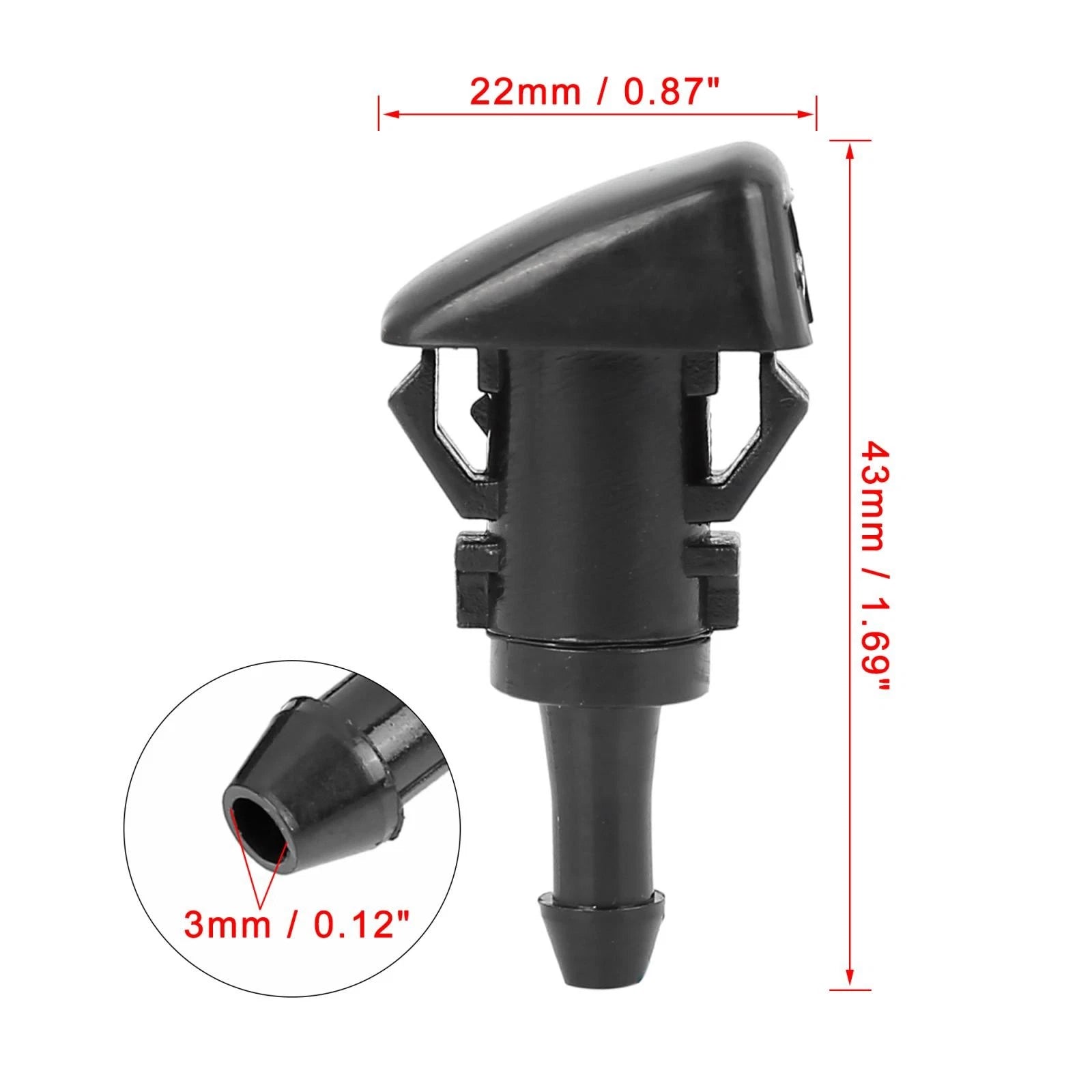 Windshield Wiper Washer Nozzle Spray Jet for Dodge Neon (2000–2005)