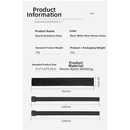 Lightweight Bicycle Handle Strap for Bike Relocation Needs