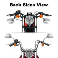 Chrome Rearview Mirrors for Harley Dyna FXDB (2006–2017)
