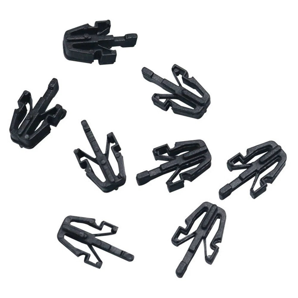 Pack of 50 Black Plastic Grille Retainer Clips for Various Applications