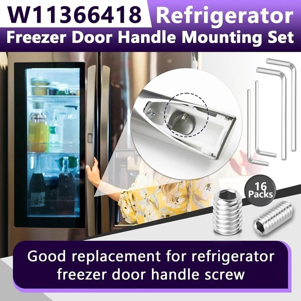 Hex Head Stainless Steel Screws for Refrigerator Cooler Door Handle Repair
