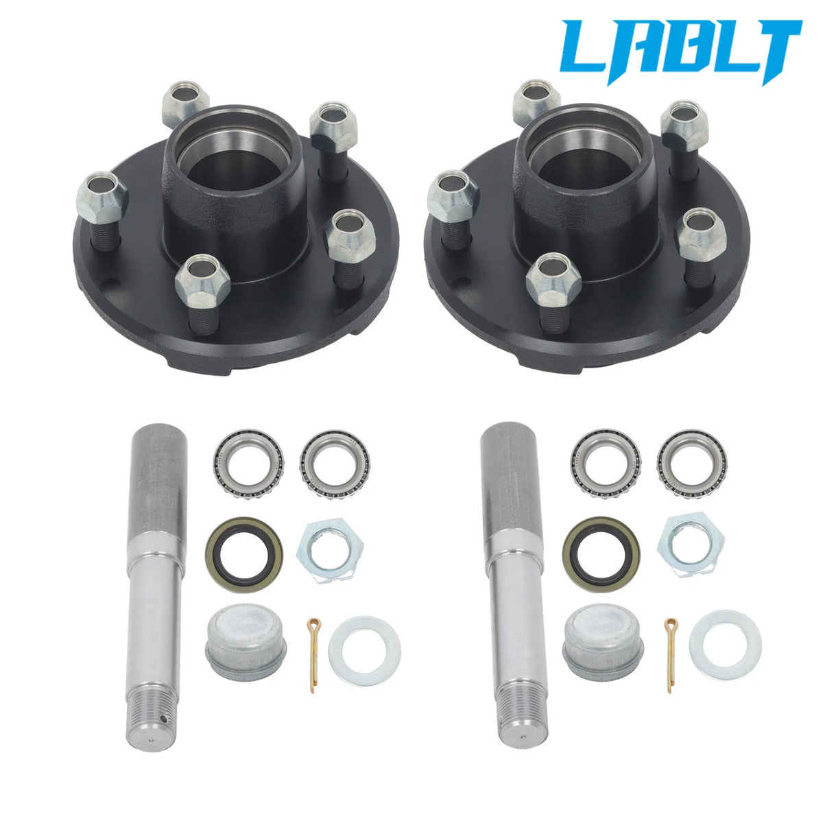 2X Trailer Hub Bearings Assembly for 5 on 4.5" Bolt BT16 Spindles