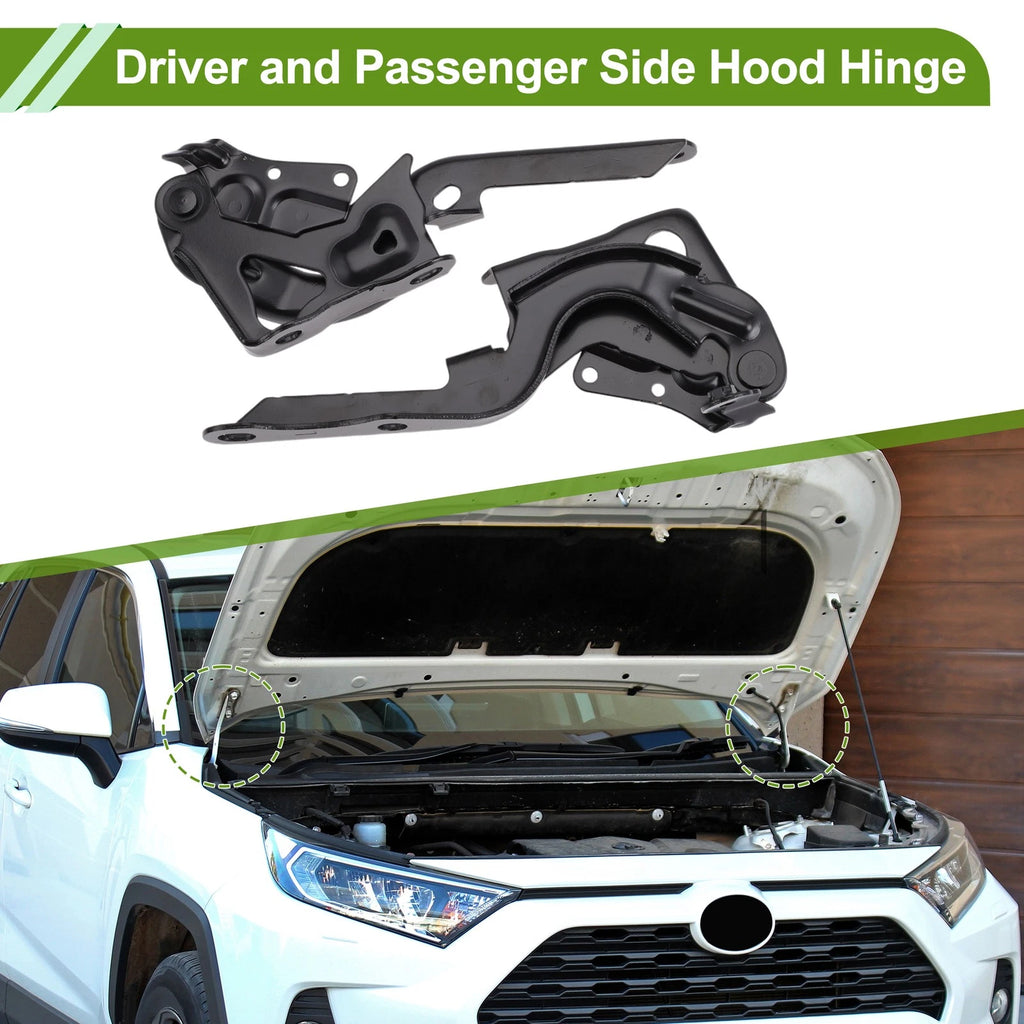 Qty 1 Hood Hinge Pair Replacement for Lexus NX200t (2015–2018) Front Bonnet