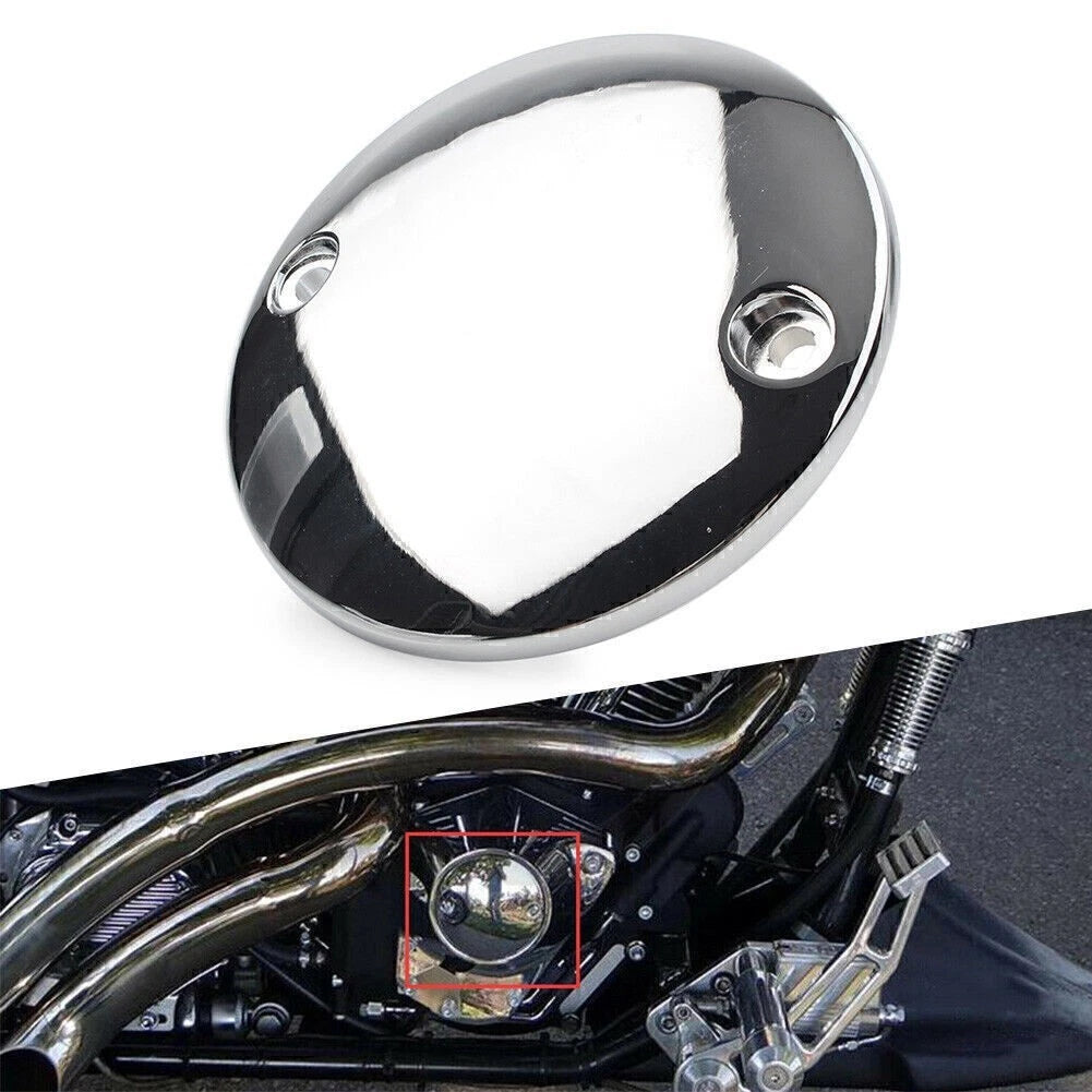 2 Hole Chrome Ignition Timing Points Cover for Harley Big Twin (1970–1999)