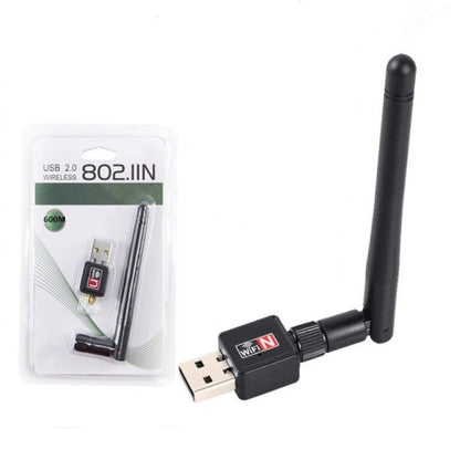 Wireless USB 2.0 WiFi Antenna Adapter 600Mbps (Universal)