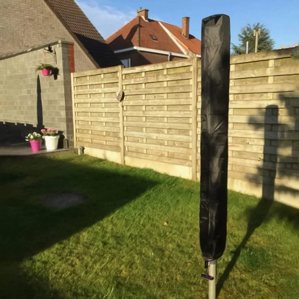 Rotary Washing Line Cover for 16x16x168cm (Weatherproof, Black)