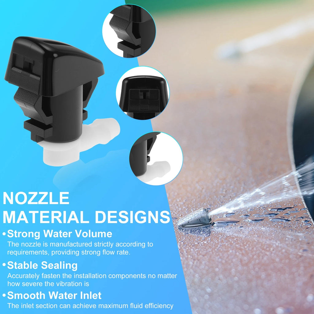 Windshield Washer Nozzle Kit for Dodge Durango (2011–2023) 68260443AA/55372143AB