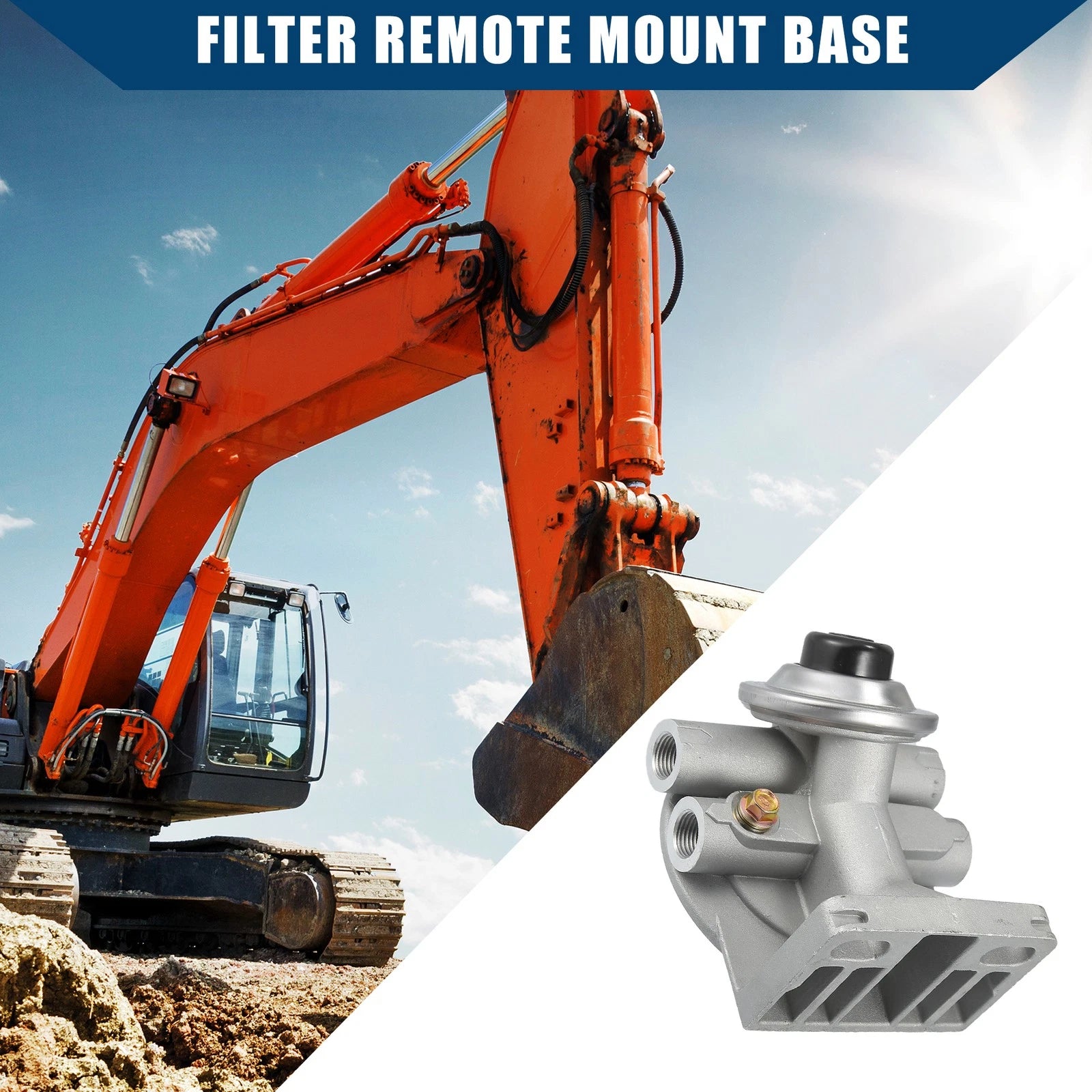 Fuel Filter Remote Mounting Base Set with Screws for Car Vehicle