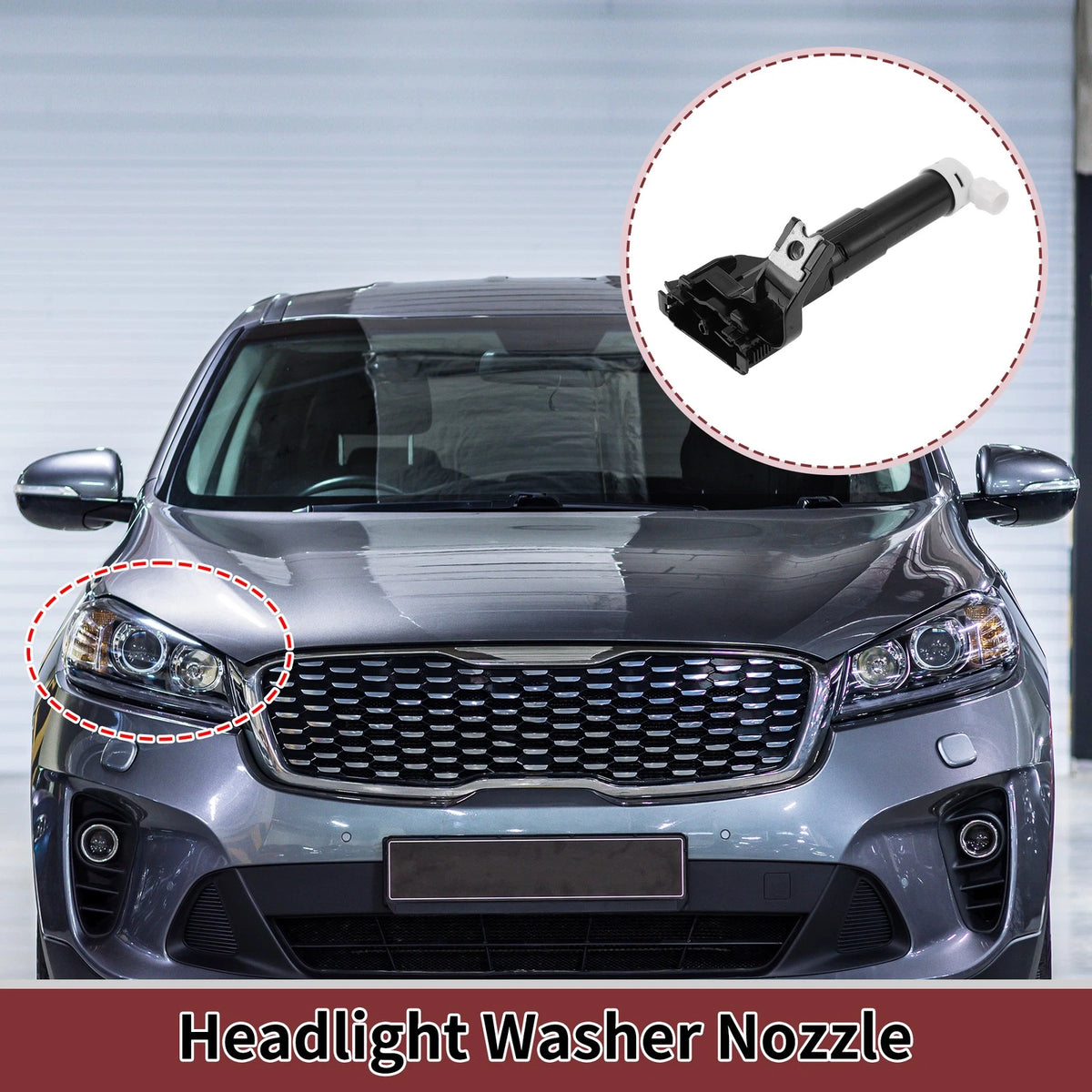 Front Passenger Side Headlight Washer Nozzle for Lexus LX570 (2008–2015)