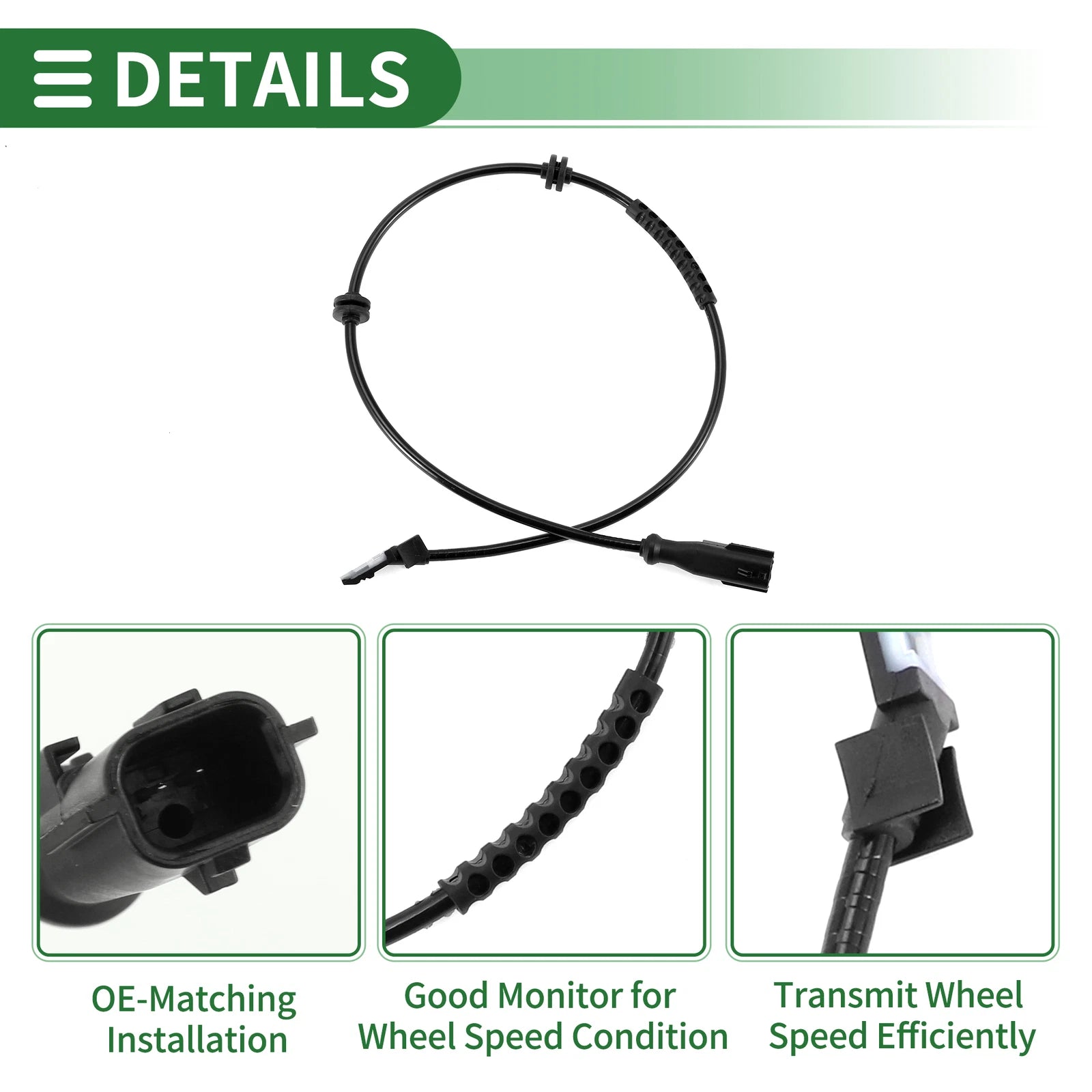 ABS Wheel Speed Sensor No. 479004190R for Renault Clio III (2005–2012)