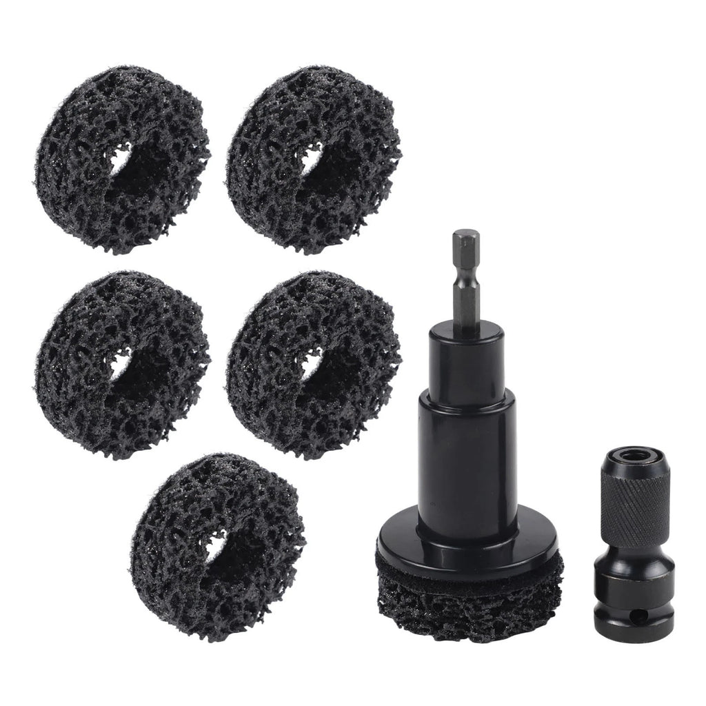8PCS Rust Removal Tools for Hub Shaft and Brake Disc Cleaning