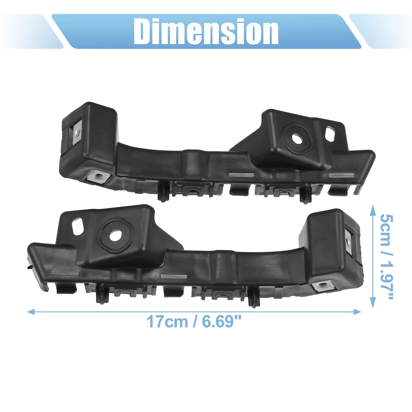 Front Bumper Mounting Support Bracket Pair for Chevrolet Malibu (2016–2016)
