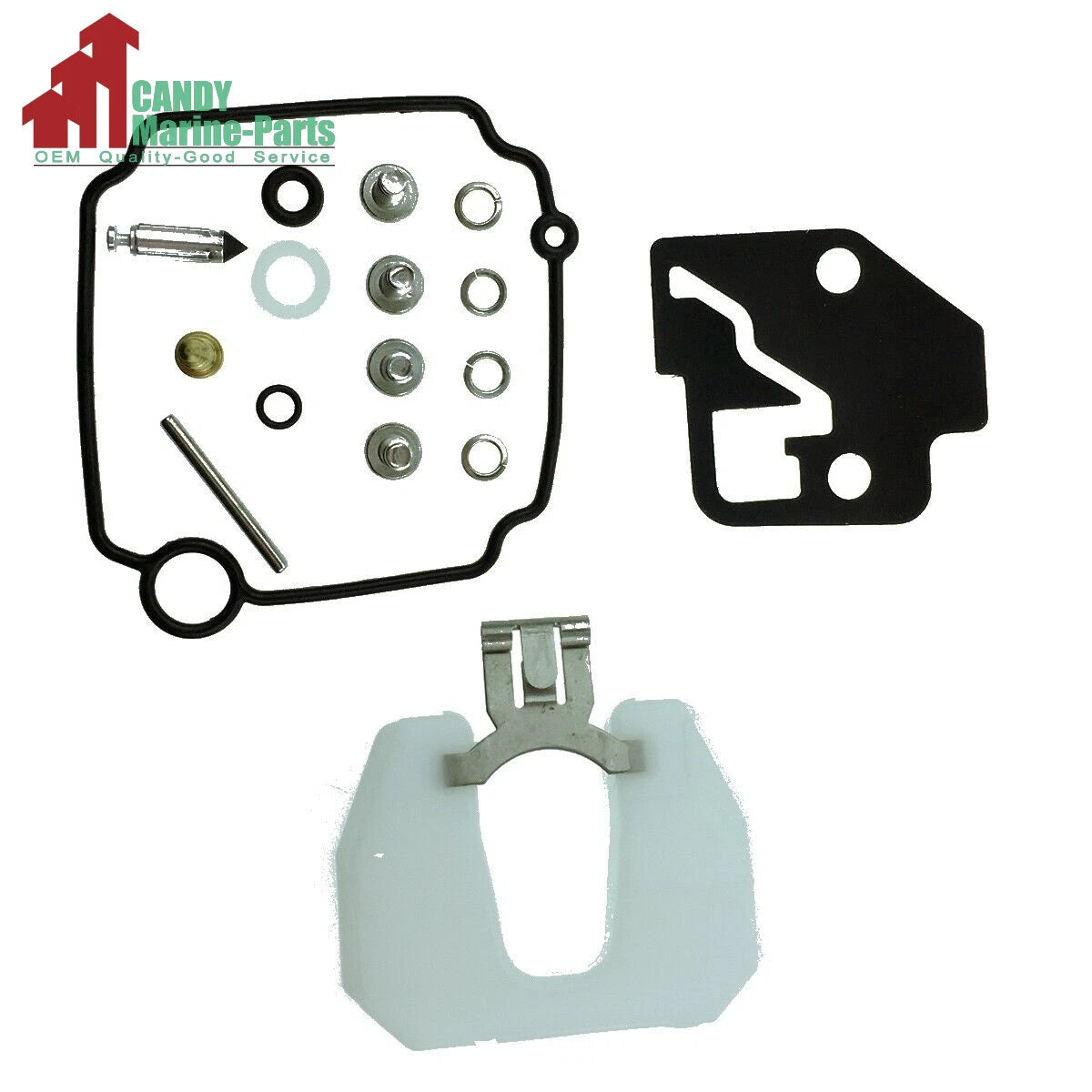 Carb Kit for Yamaha Merc 9.9 & 15 HP (4-Stroke) (Replaces 66M-W0093-01, 802706A, 18-7738)