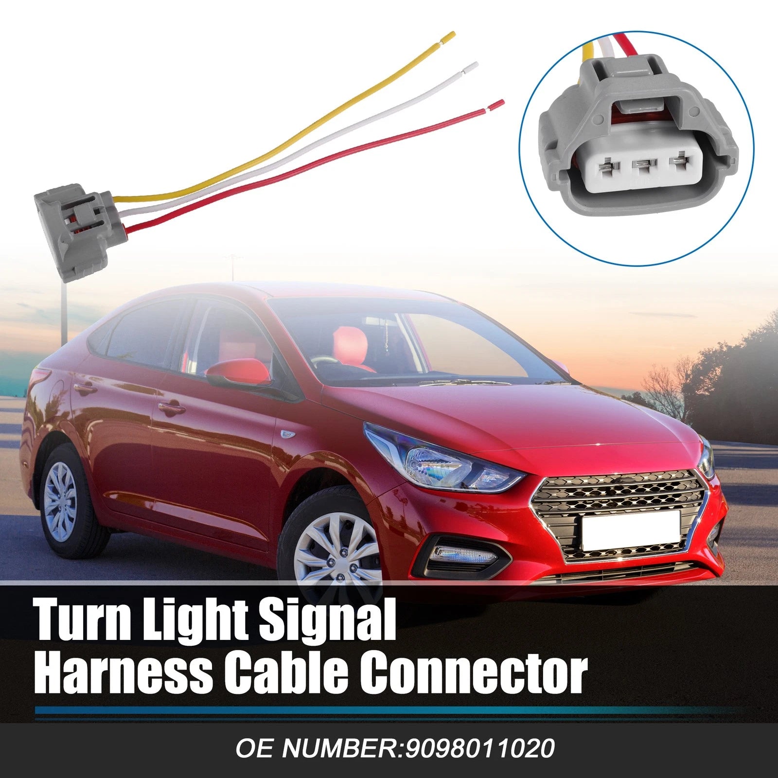 Turn Signal Harness Cable Connector for Toyota 3 Way Light (2005–2015)