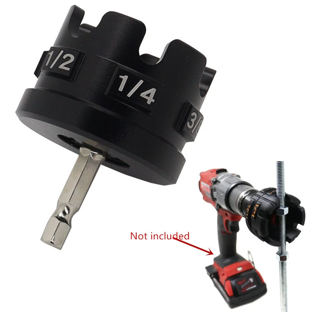 Aluminum Alloy Nut Zipper Drill Attachment for Fast Nut and Bolt Removal