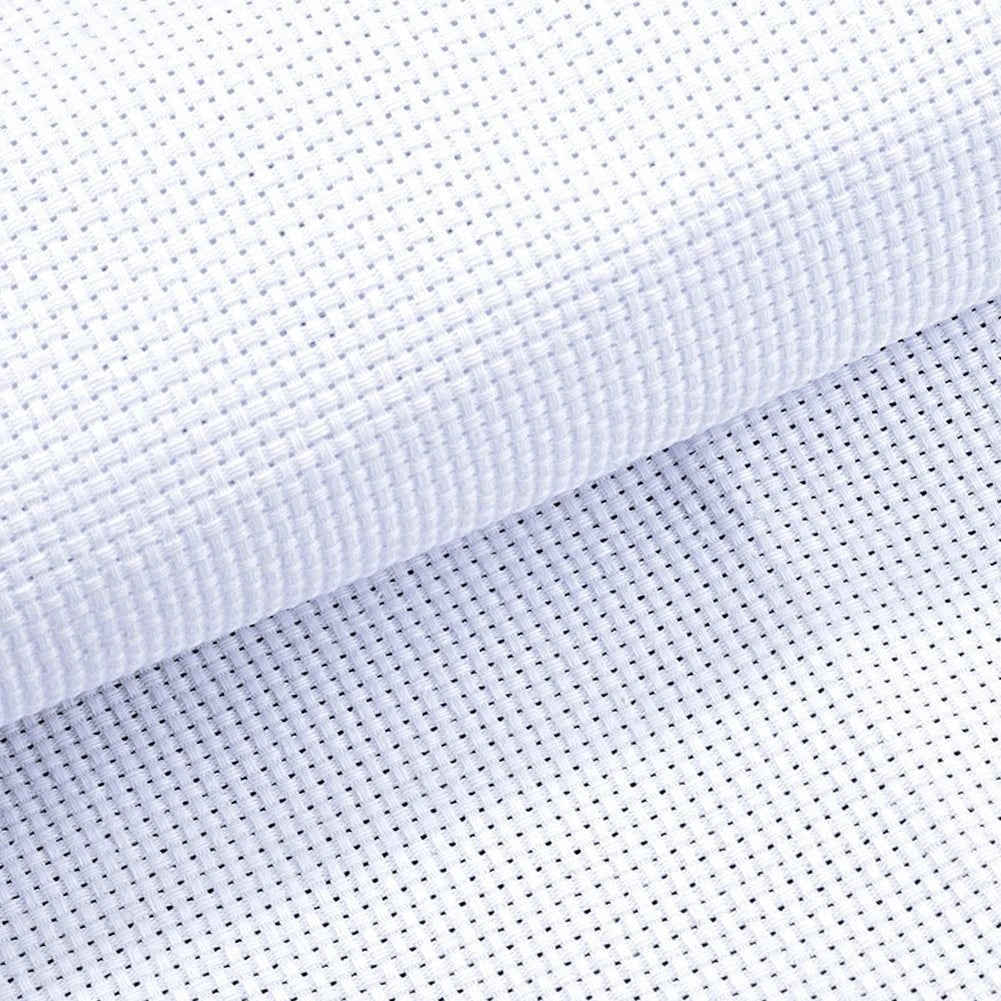 11 Count White Cotton Cross Stitch Fabric - Washable Cloth