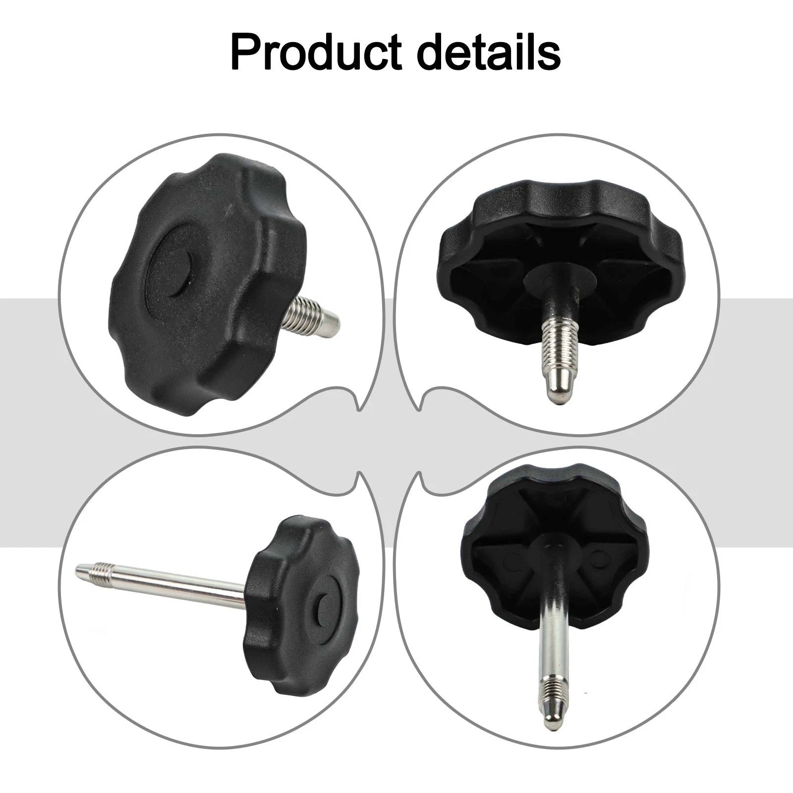 Set of 6 Window Frame Surround Knobs for Jeep Wrangler JK (2007–2018)