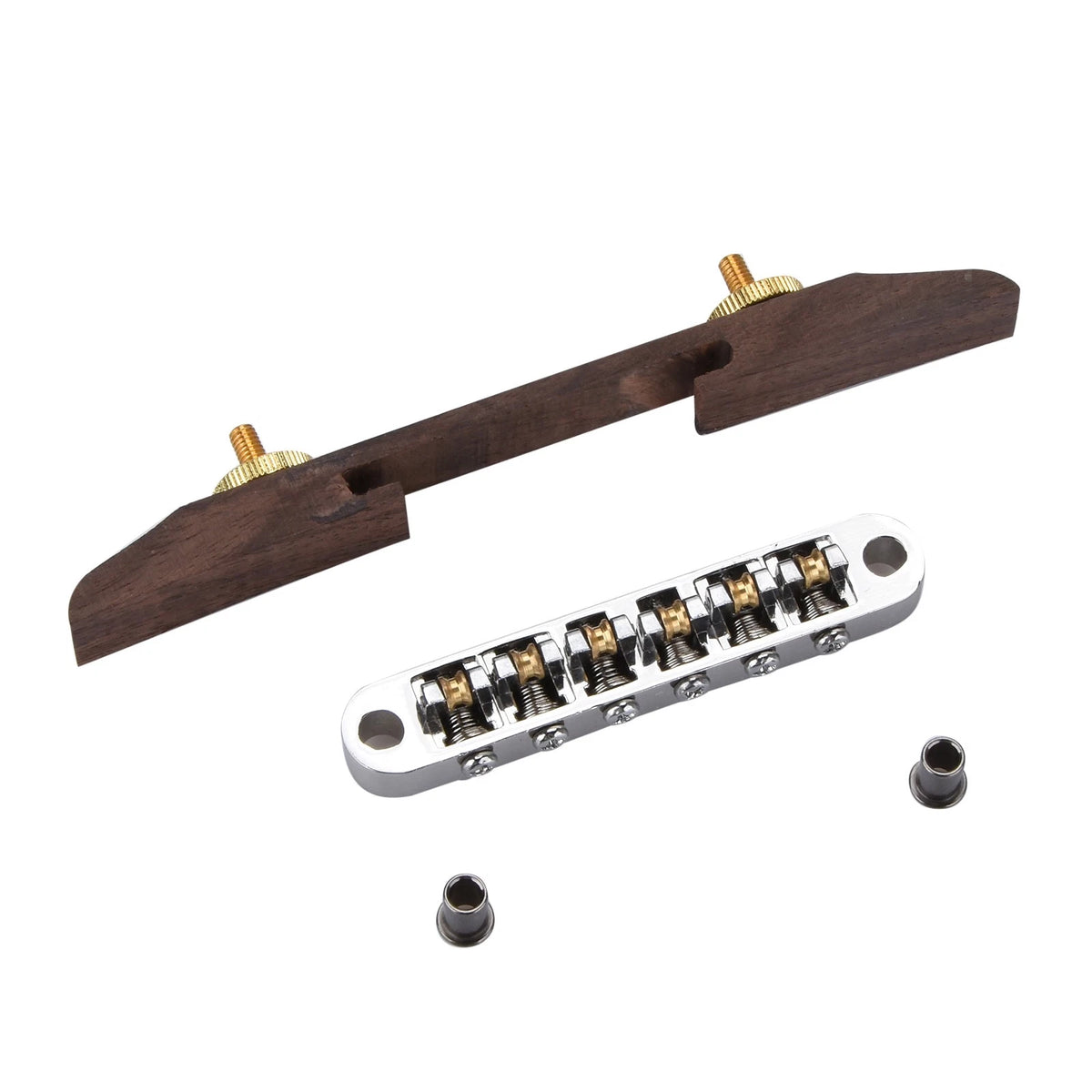 Copper Roller Bridge Tailpiece for Jazz Guitar (Archtop)