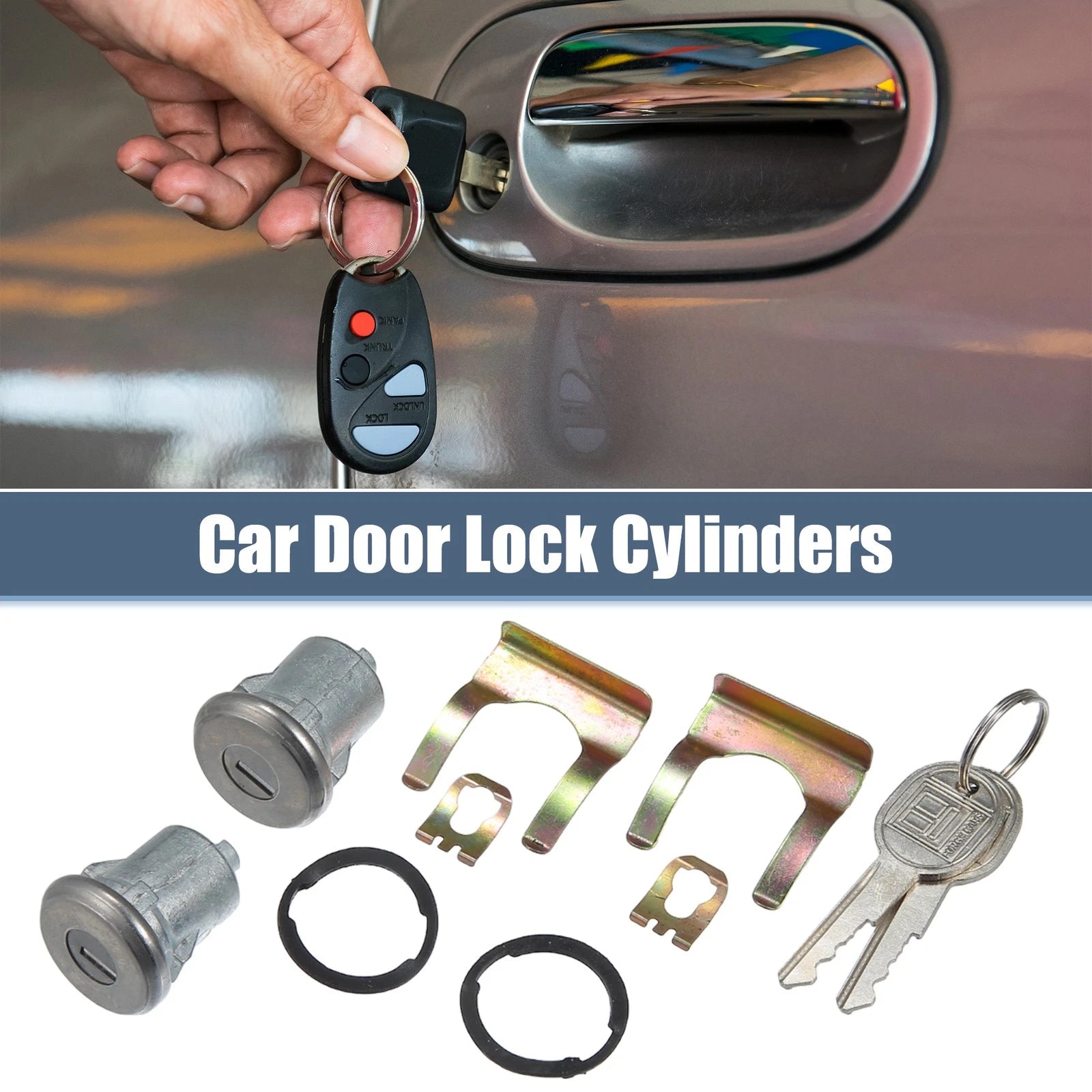 Door Lock Cylinder with Keys for Chevy C10 C20 C30 (1968–1972)