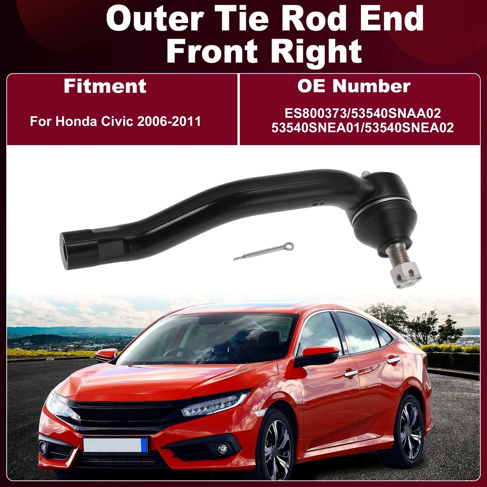 Outer Tie Rod Ends for Honda Civic (2006–2011) ES800373