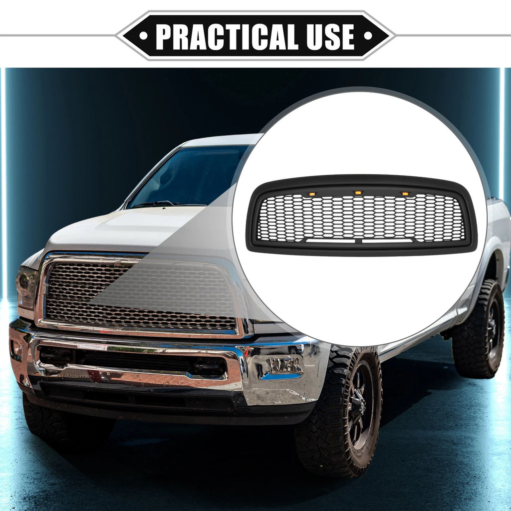 Front Grille Assembly with LED Lights for Dodge Ram 3500 (2010–2018)