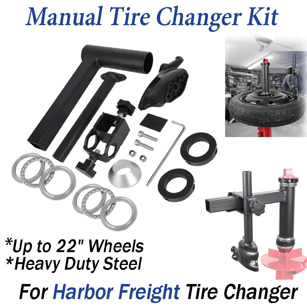 Duck Head Adapter Upgrade Kit for Harbor Freight Manual Tire Changer (22")
