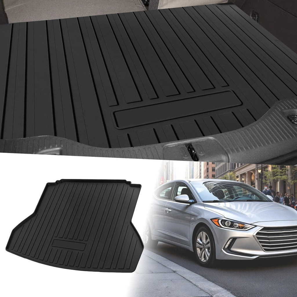 Rear Cargo Liner Flat Face for Hyundai Elantra 2016–2020 TPE 1 Piece