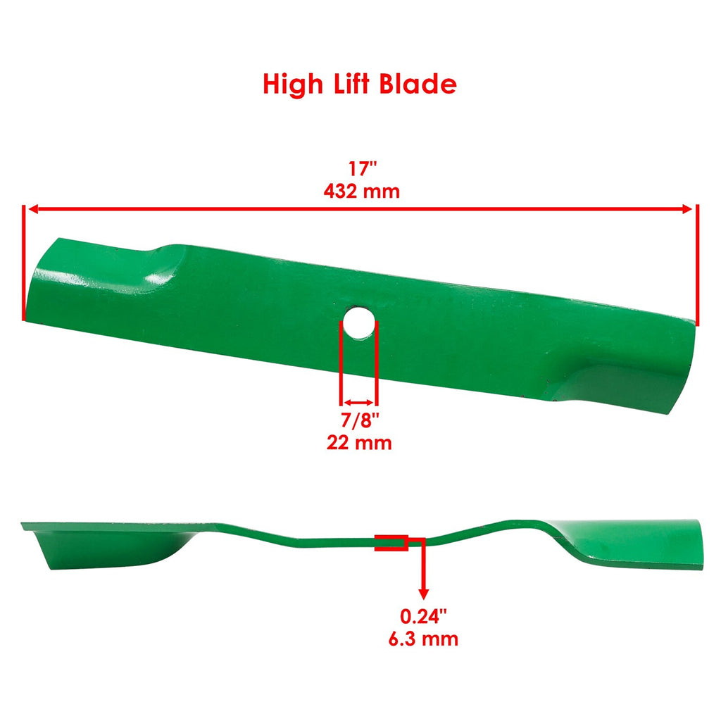 High Lift Blade for John Deere 48 Inch Deck (TCU30315 TCU14939) (2000–2000)