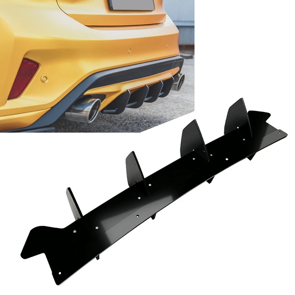 1 PC Black Rear Diffuser Lip Cover for Ford Focus ST (2018–2022)