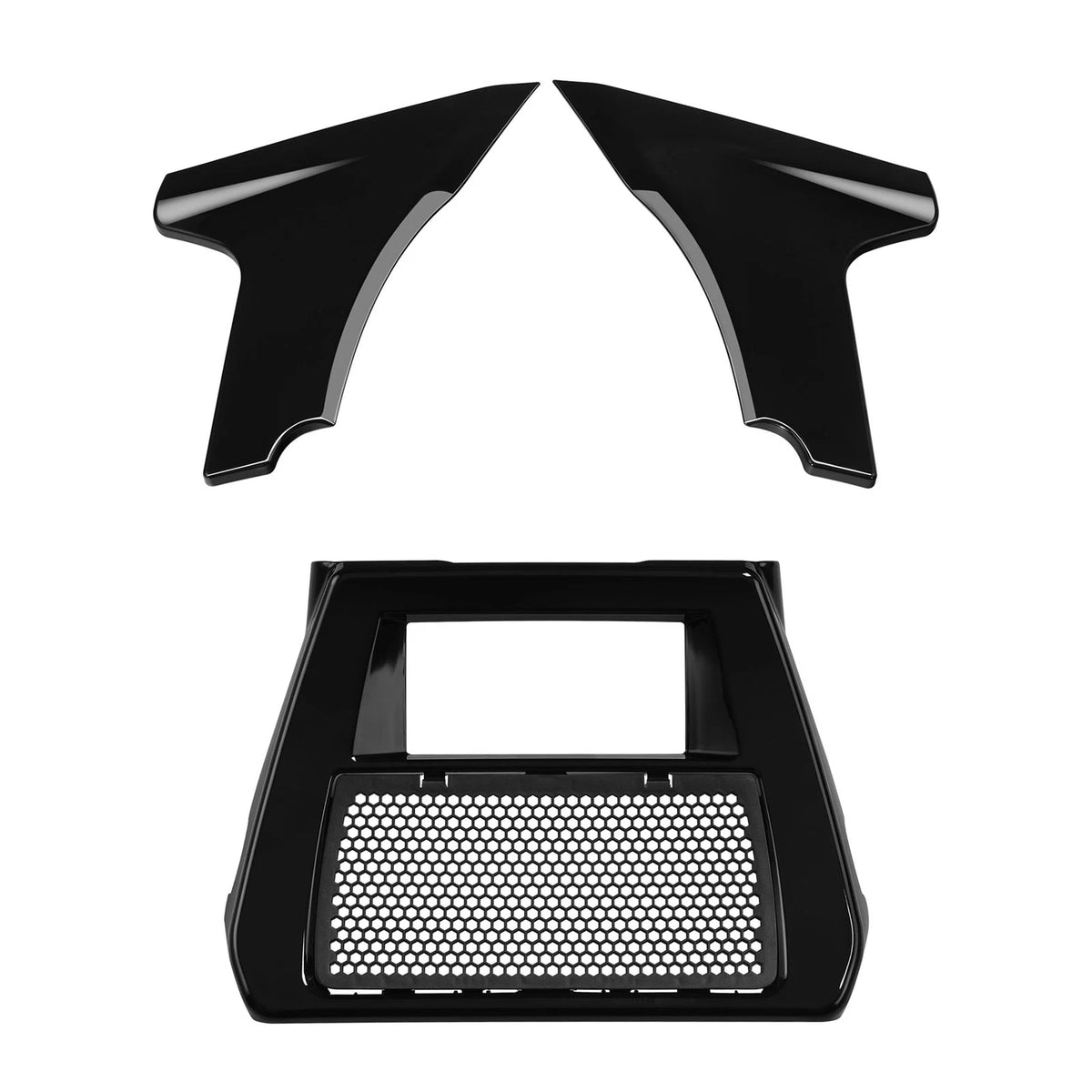 Black Fairing Spoiler Chin Cover Side Panels for Harley CVO Road Glide (2023–2024)