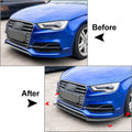 Front Bumper Spoiler Lip for Audi A3 S3 8V (2013–2016)