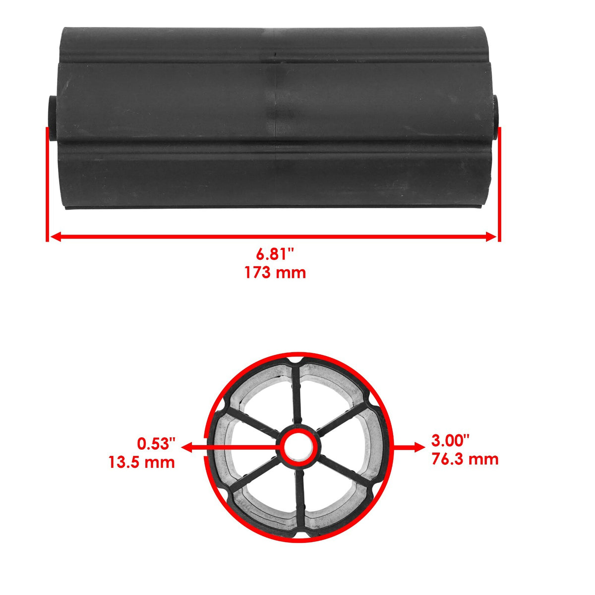 Deck Roller Replacement for RedMax CZT52 CZT61 RZT61 (2011–2021)