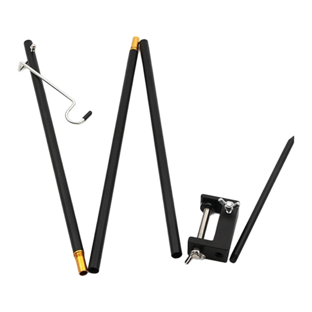 Folding Outdoor Lamp Stand for (120cm Tall, Aluminum Alloy)