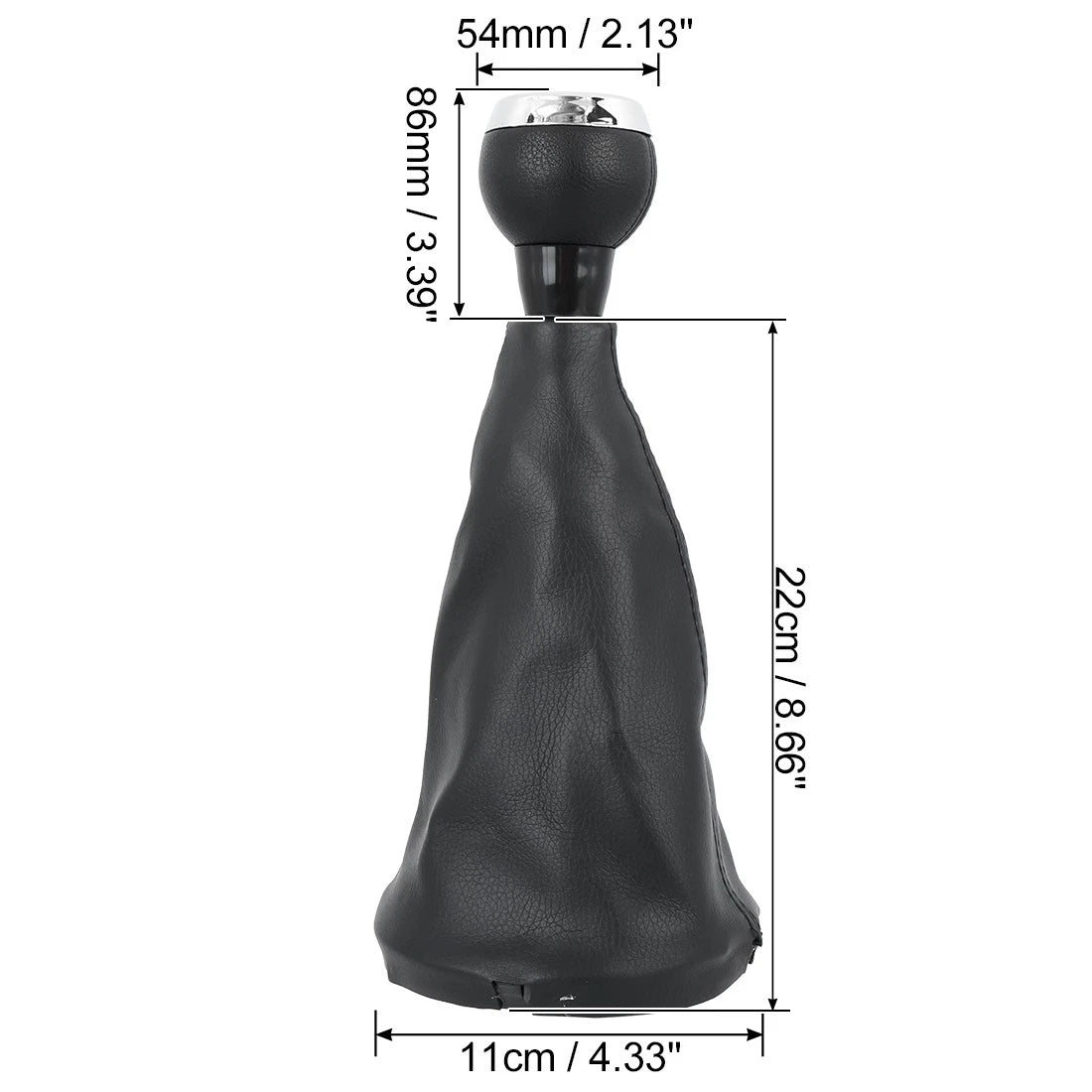 6 Speed Gear Shift Knob Gaiter Boot Covers Kit for BMW Mini (0.59in Hole)