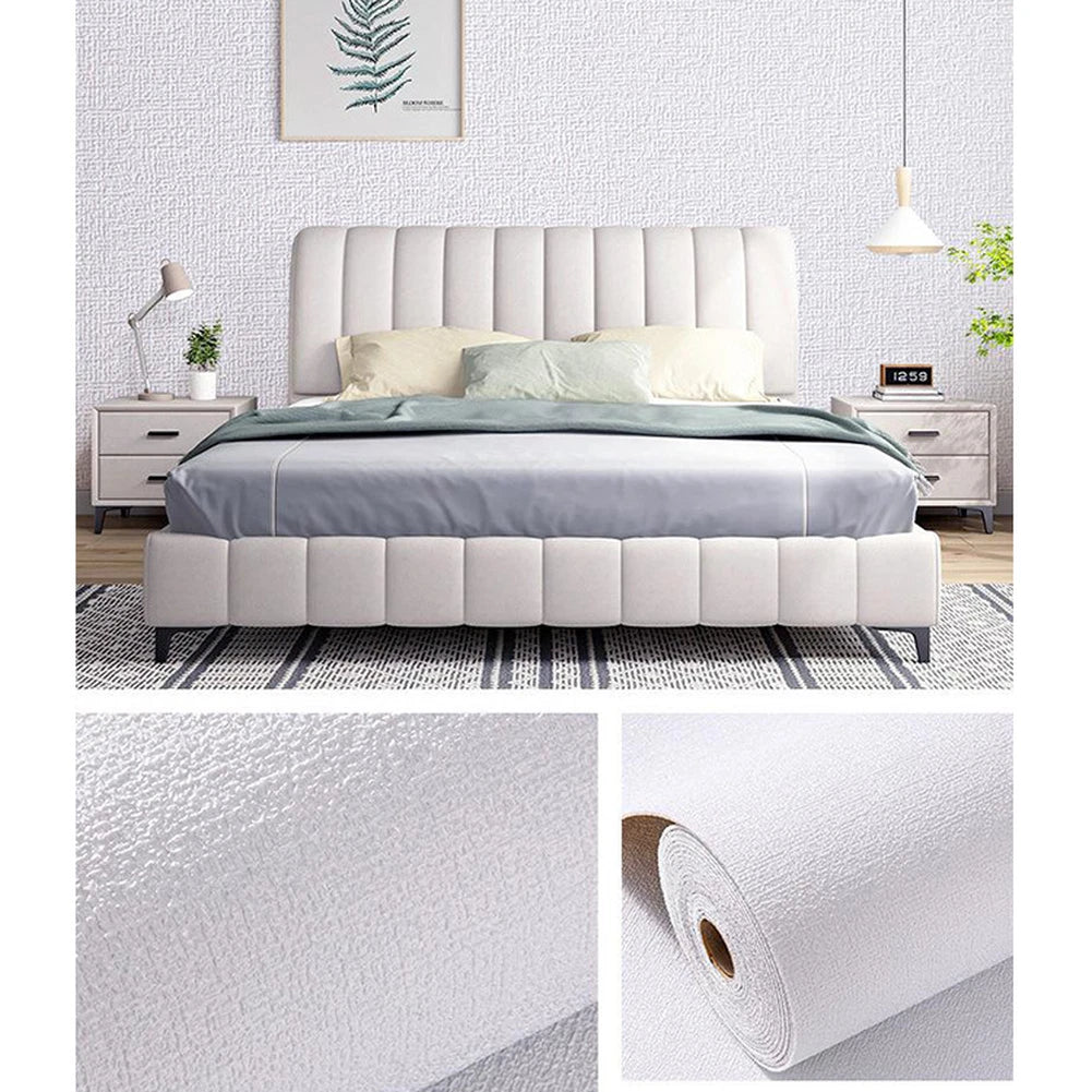 Aluminum Foil and Linen Roll Sticker for Home Wall (Temperature Regulation)