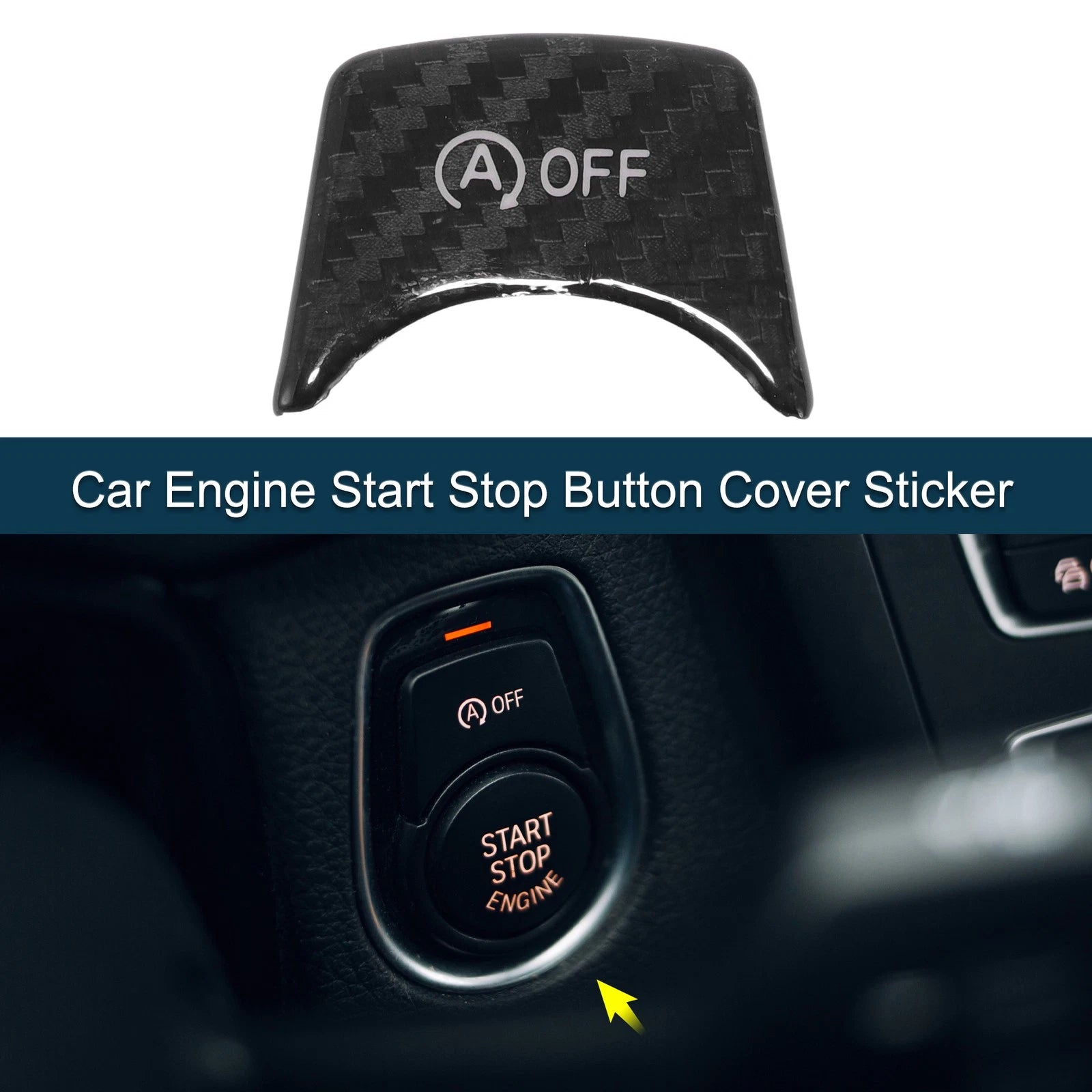 Engine Start Stop Button Cover Replacement for BMW 3 4 Series G20 F30 F31 (2016–2020)